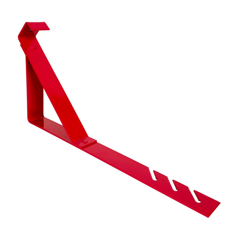 Guardian Fall Protection Guardian 2501 Fixed Roofing Bracket for 45 Degree Roof Pitch 10 Inch by 45-Degree Fixed Angle Platform Powder Coated Red OSHA Compliant - Image 1